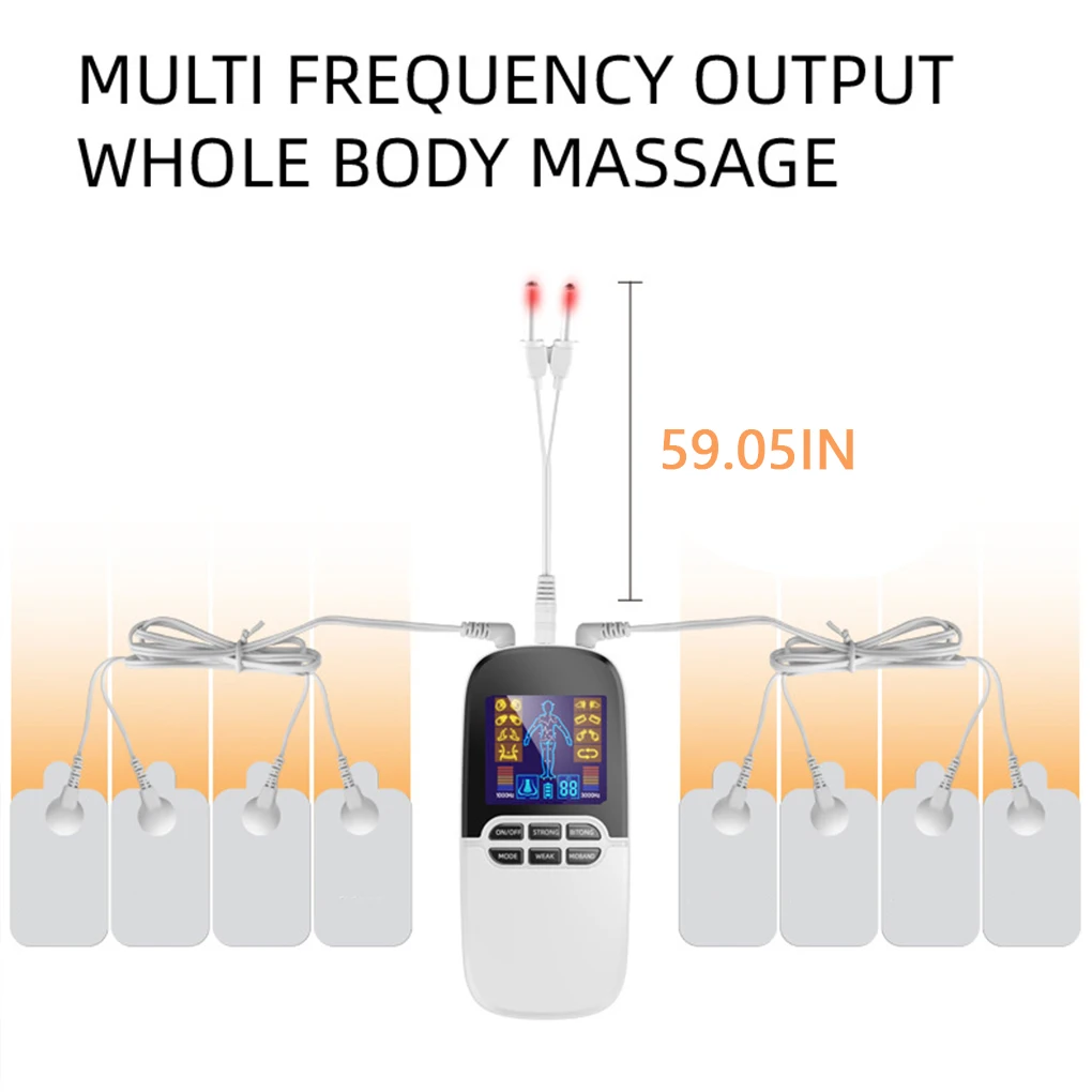 

Massage Machine Muscle Stimulators Digital Electrode Pads Spa Body Arms Feet Shoulder Neck Legs Hand Relaxation Massager