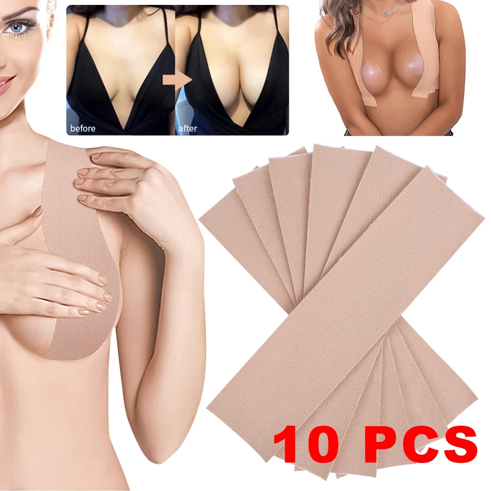 

Women Breast Lifting Boob Tape Stickers Nipple Covers Push Up Bra Body Invisible Chest Lift Tapes Adhesive Bras Sticky Bralette
