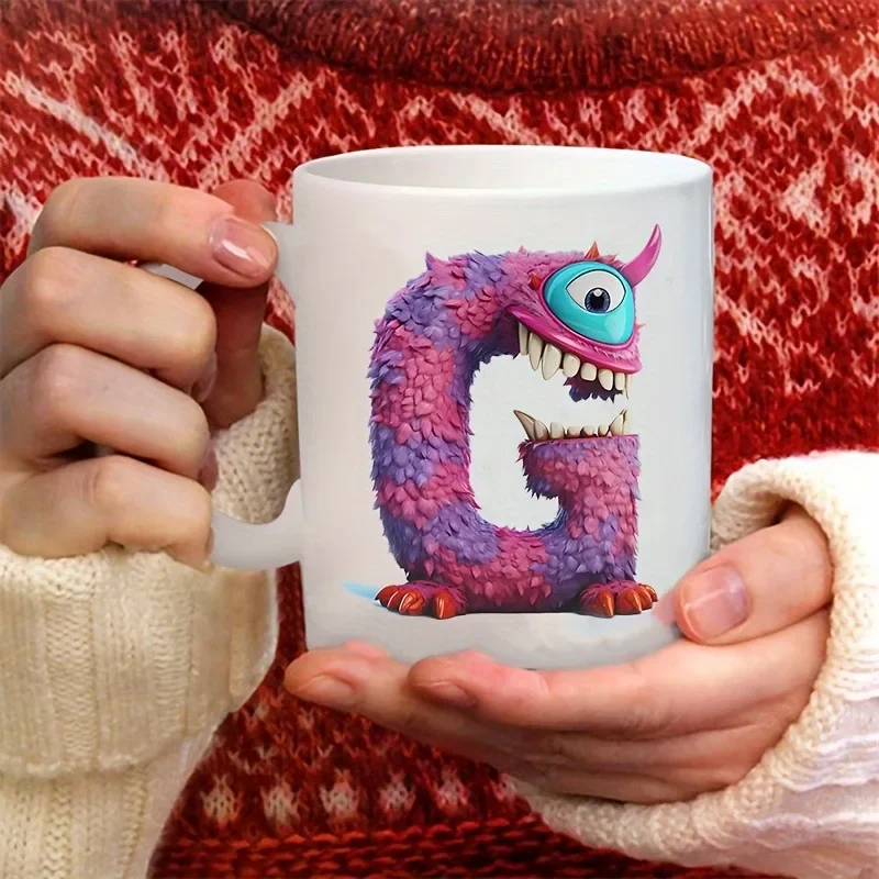 1 шт. кружка с рисунком романного и необычного алфавита A-Z керамическая для чая