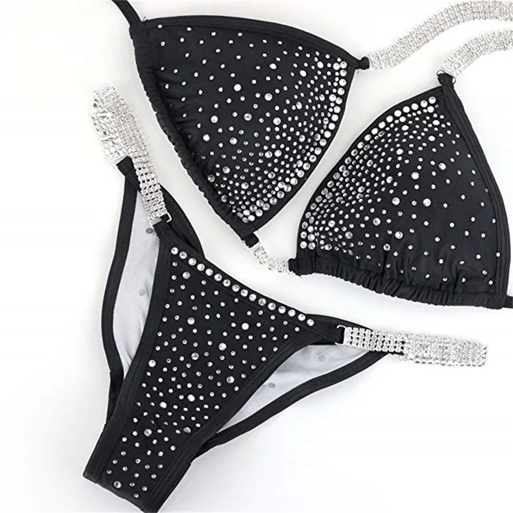 NPC IFBB конкурсное бикини костюм для женских фотоэлементов Scrunch