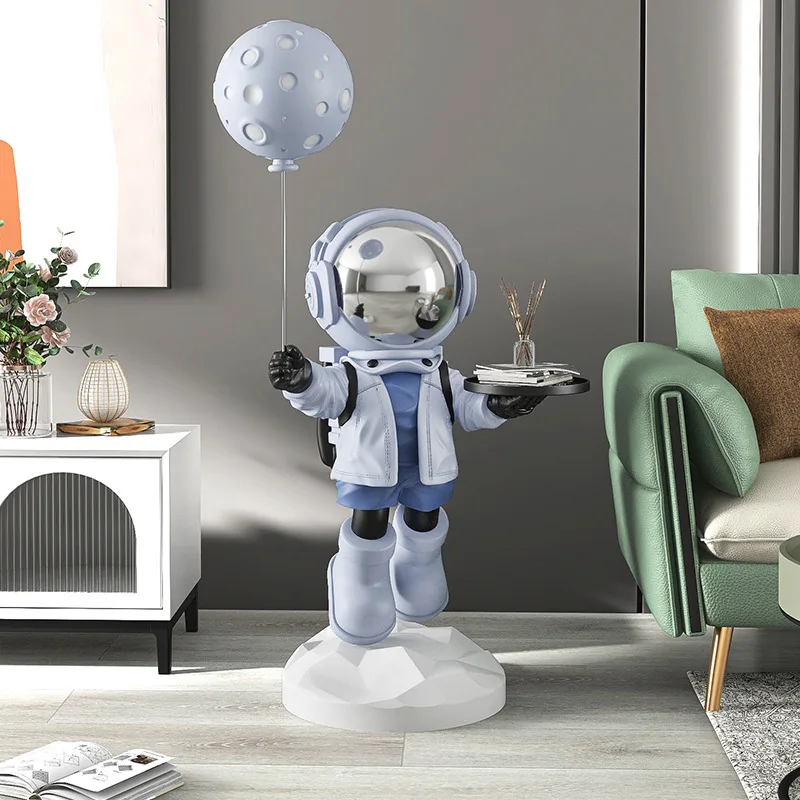 

Modern Style Astronaut Model Sculptures & Figurines Can Connected Bluetooth Play Music and Can Used Night Light Home Decor