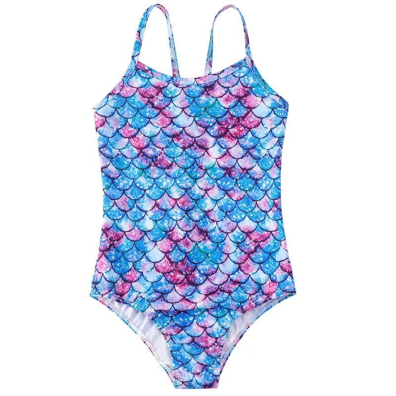 Kid Girl's Swimsuit Quick Dry One-Piece Swimwear Jumpsuit