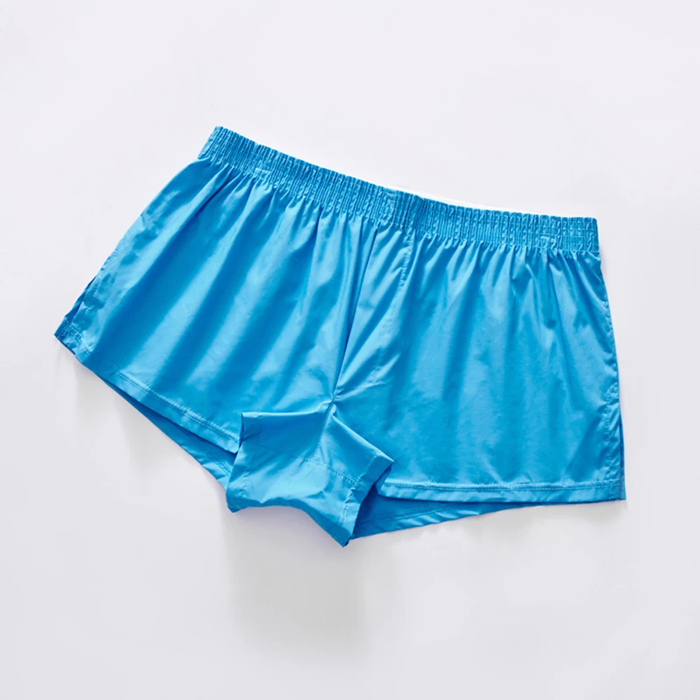 

Men Soft Comfy Underwear Boxers Briefs Make Solid Underpants Youth Loose Arrow Home Pants Breathbable Boxer Shorts
