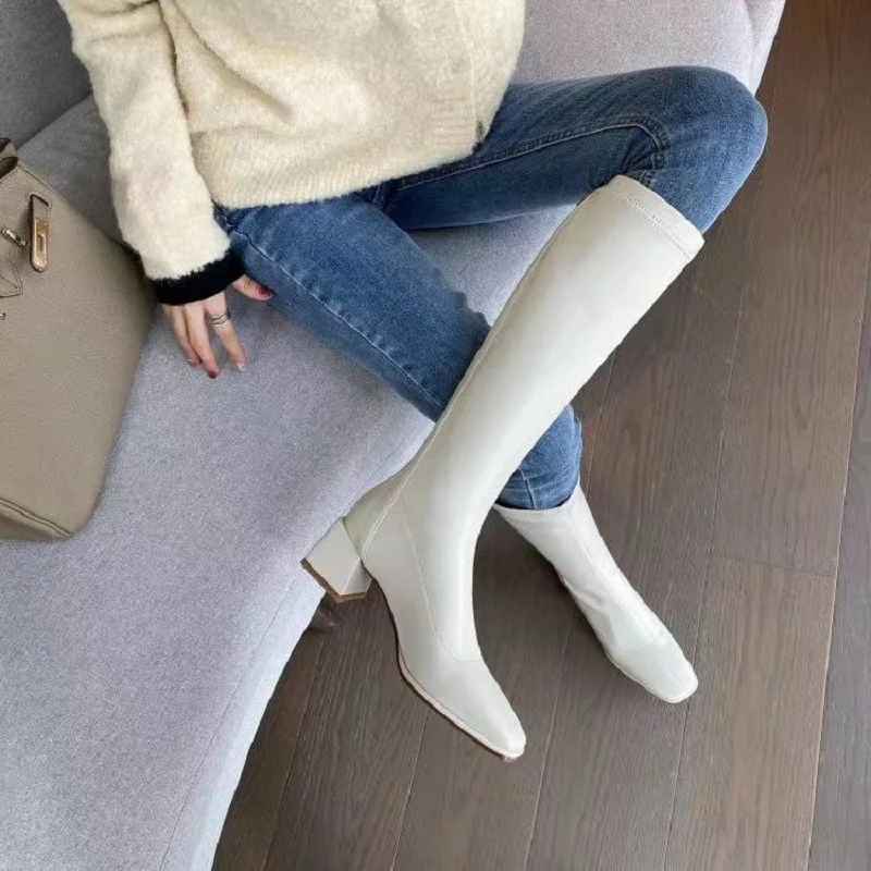 Женские ботильоны из мягкой искусственной кожи на высоком каблуке и платформе |