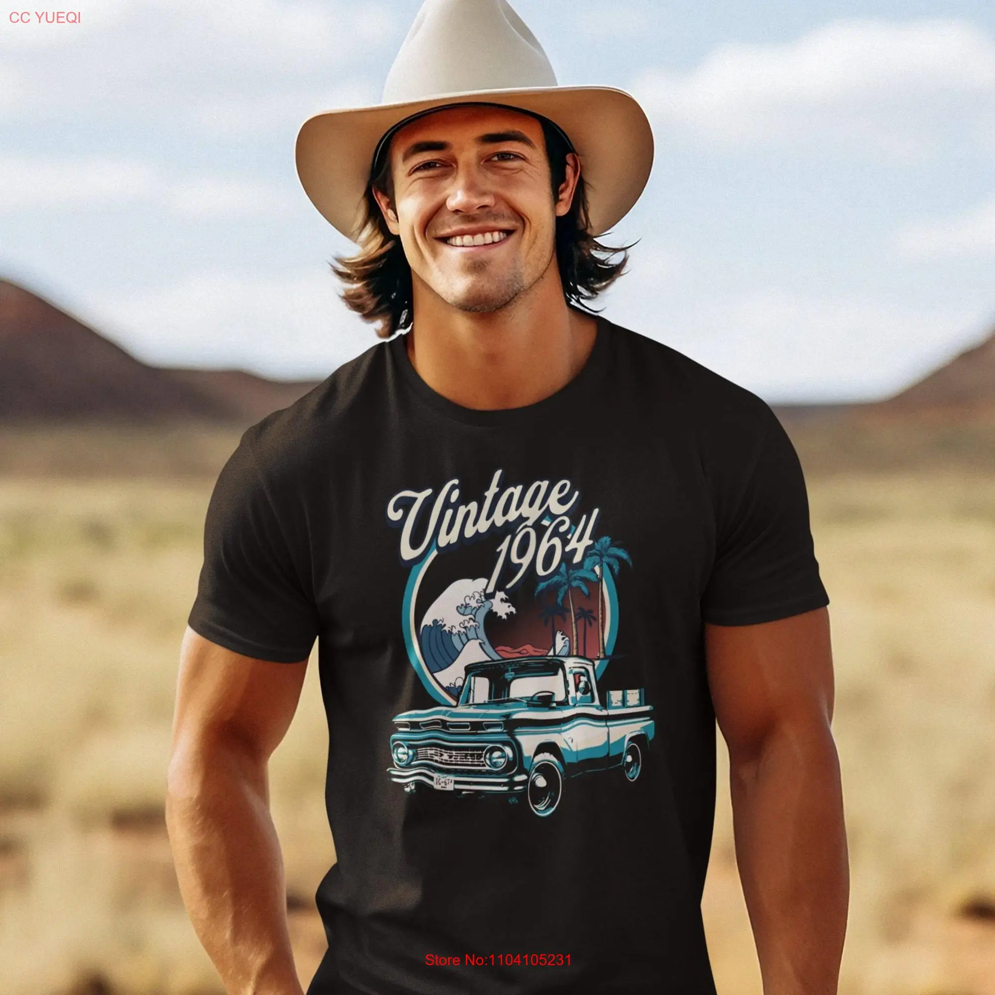 Классическая винтажная футболка 1964 с длинным или коротким рукавом в мягком стиле