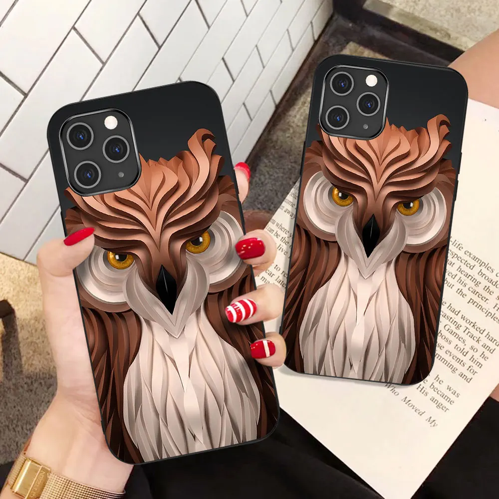 

Funny Animal Pattern Phone Case for IPhone 11 Pro Max 12 13 Mini X XS Max XR 7 8 6 6s Plus SE 2020 Soft TPU Silicone Cover Coque