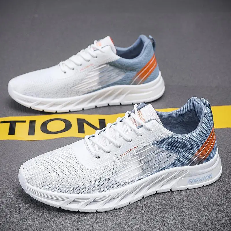 

Autumn Men's Shoes 2023 New Junior High School Running Shoes Air Cushion Jelly Bottom Shock Absorption Rebound Heightened Sn