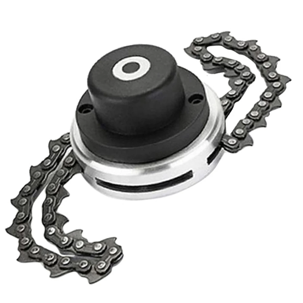 

Universal Lawnmower Head With Chain Metal Brushcutter Garden Grass Trimmer Medium-sized Gasoline Trimming Machine Red/Black