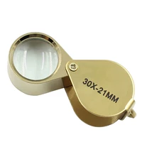metal jewelry magnifying glass jewelers eye tool 30x portable jewellery folding loupe glass lens magnifying glass