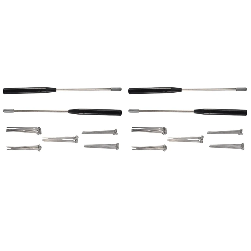 

4PCS Reusable Inoculating Loop Holders With 50Pcs 10UL Nichrome Needle Tips Inoculation Loop For Lab