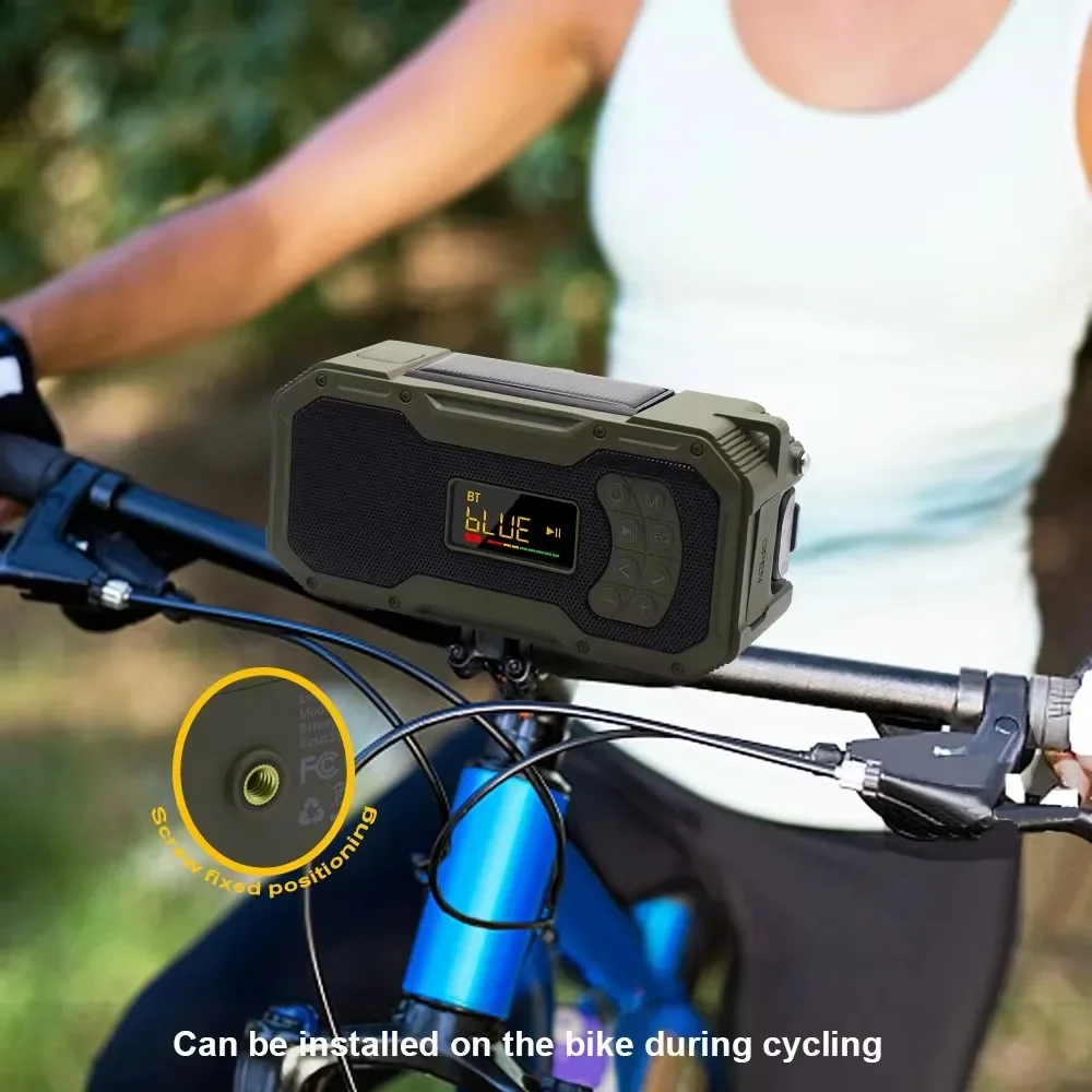 Солнечная батарея для кемпинга AM/FM-радио портативный аккумулятор емкостью 5000 мАч