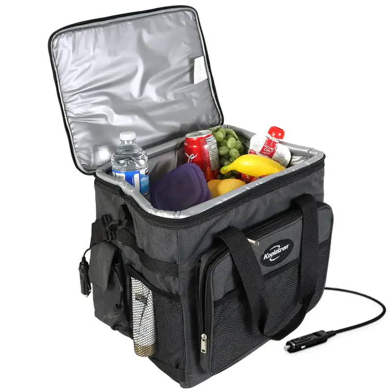 

Thermoelectric Iceless Electric Cooler Bag, 12Volt 26 qt (25 L) Gray