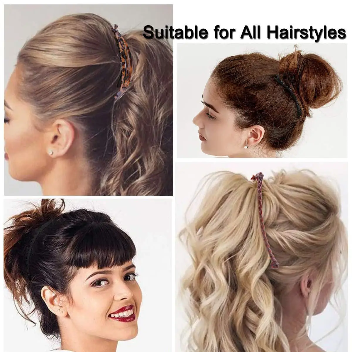 Pazur do włosów w stylu retro dla kobiet i dziewcząt Mocne mocowanie Spinka modnych kokardek Akcesoria włosó...