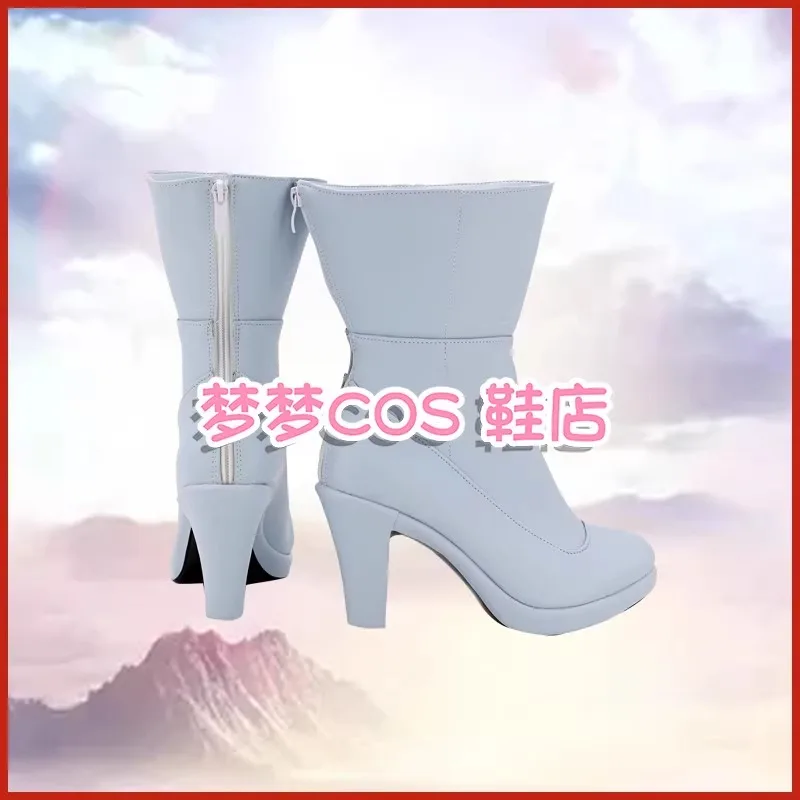 Аниме Ковбой Бибоп Фей Валентин Обувь для косплея Белый костюм Сапоги из