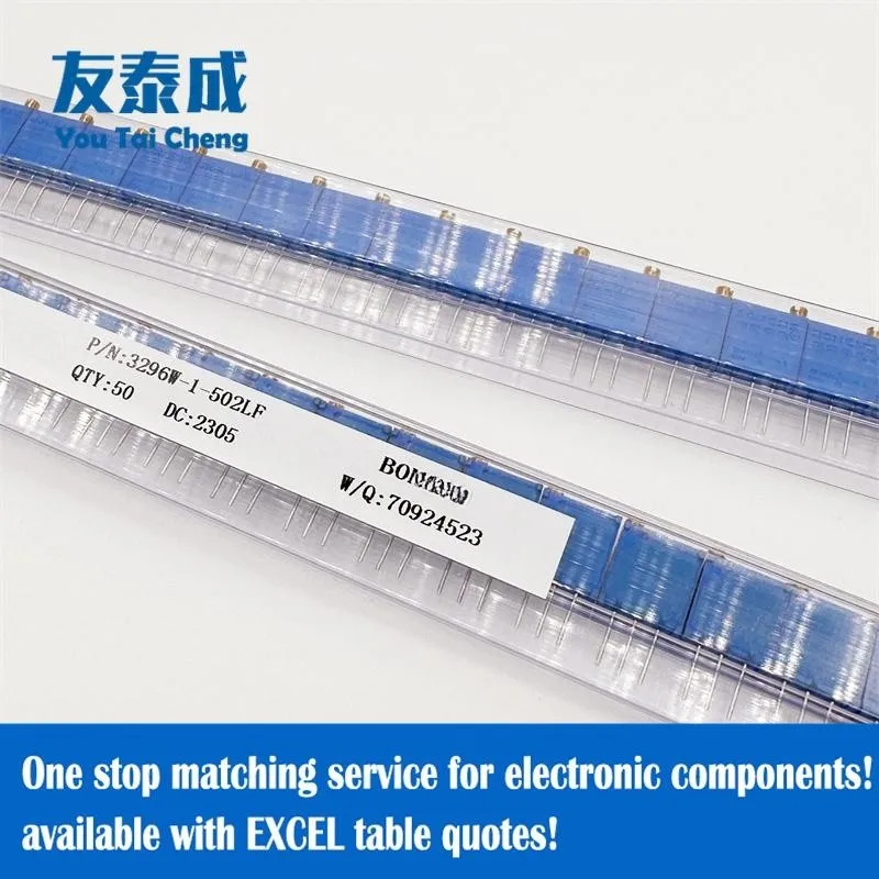 

Стеклянный глазурь 3296, прямоугольный подстроечный потенциометр/однокруговой/3296W-1-102LF 1kohm 3296W-1-202LF 2kohm 3296W-1-502LF 5kohm, 10 шт.