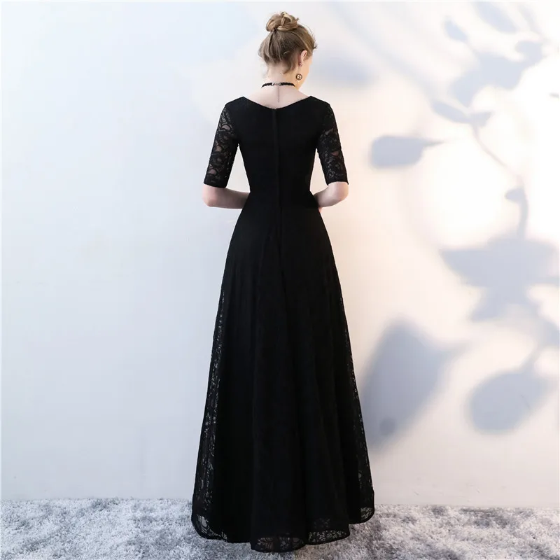 Платье для матери невесты N1127 винтажное черное кружевное платье подружки