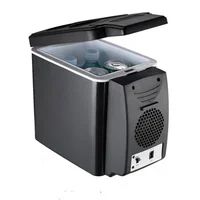Car Refrigerator 12V Mini Fridge 6 L Portable Cooling Warming Freezer Dual-Use Insulated Cooler Box Container For Auto Car