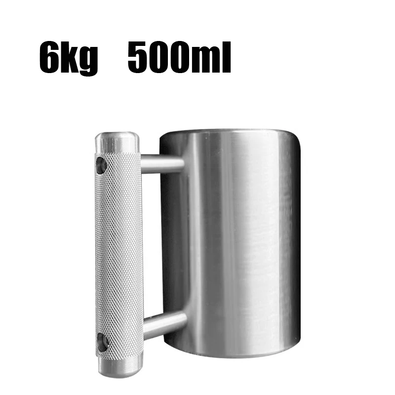 Тяжелая кружка, 6 кг, гантели, 13,2 фунта, материал из нержавеющей стали AISI304, объем 100 мл, 500 мл александр колесников тяжелая операция