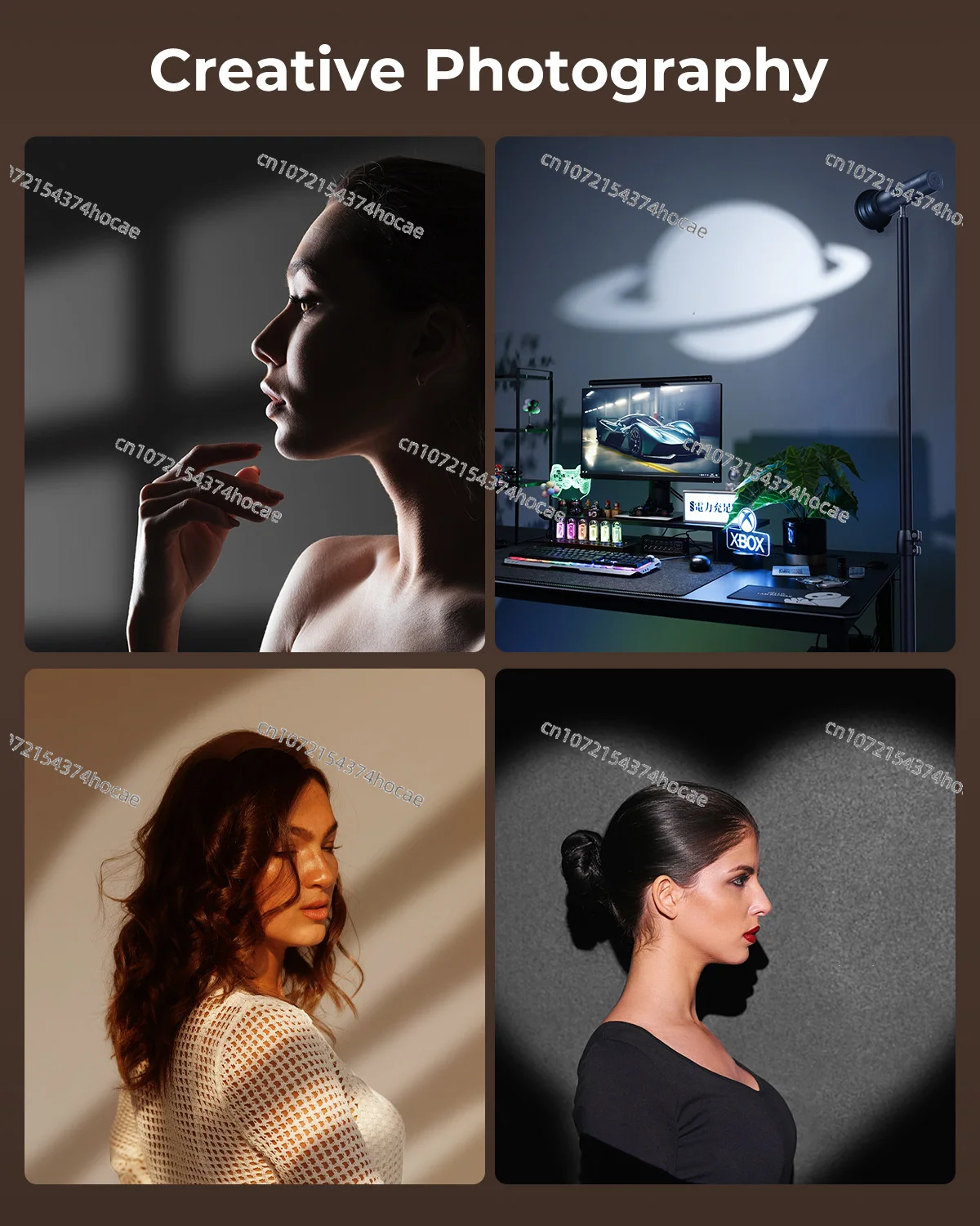 Портативный фокусируемый светодиодный светильник RF 10C с более 20 световыми