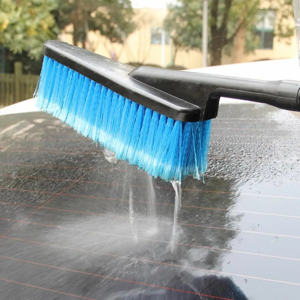 

Cleaning Brush Car Wash Brush Long Handle PP+PVC Water Flow Switch Accessories