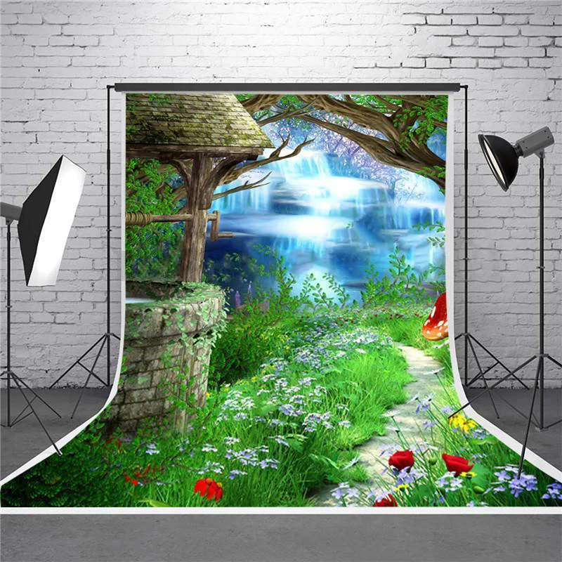 

Vinyl Fairy Tale Forest Studio Photo Photography Backdrop Background Prop