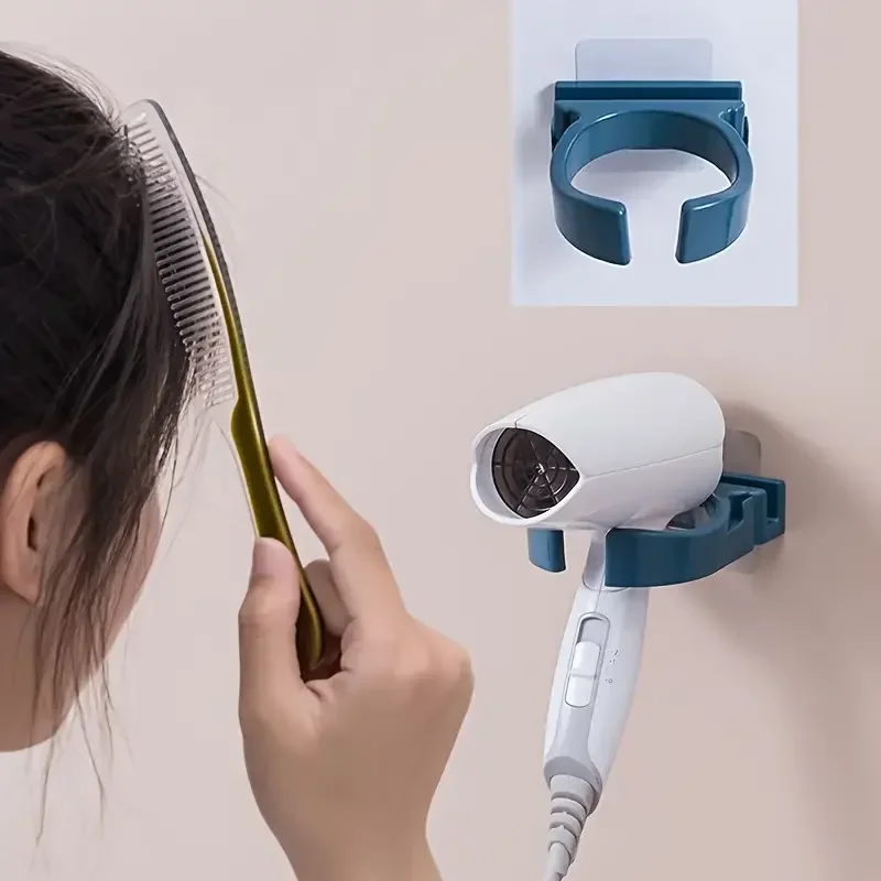 Держатель для выпрямителя волос настенная полка с сильным клеем задней панели