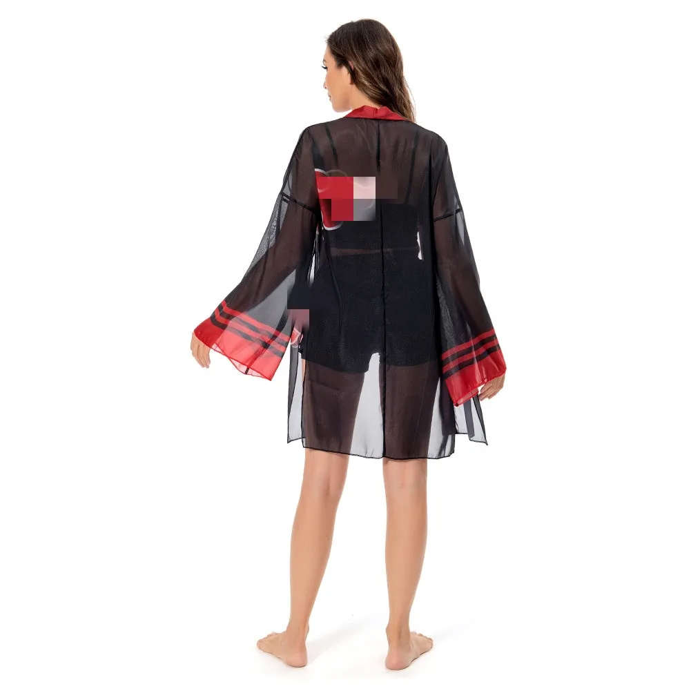 Купальник Akatsuki плащ костюм для косплея купальник-тройка костюмы Хэллоуина