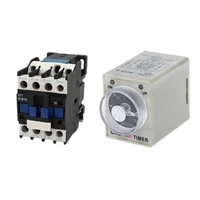 ac contactor ac220v coil 18a 3 phase 1no 5060hz motor starter relay lc1 d1810 black dc 12v 0 30 seconds 30s electric delay ti