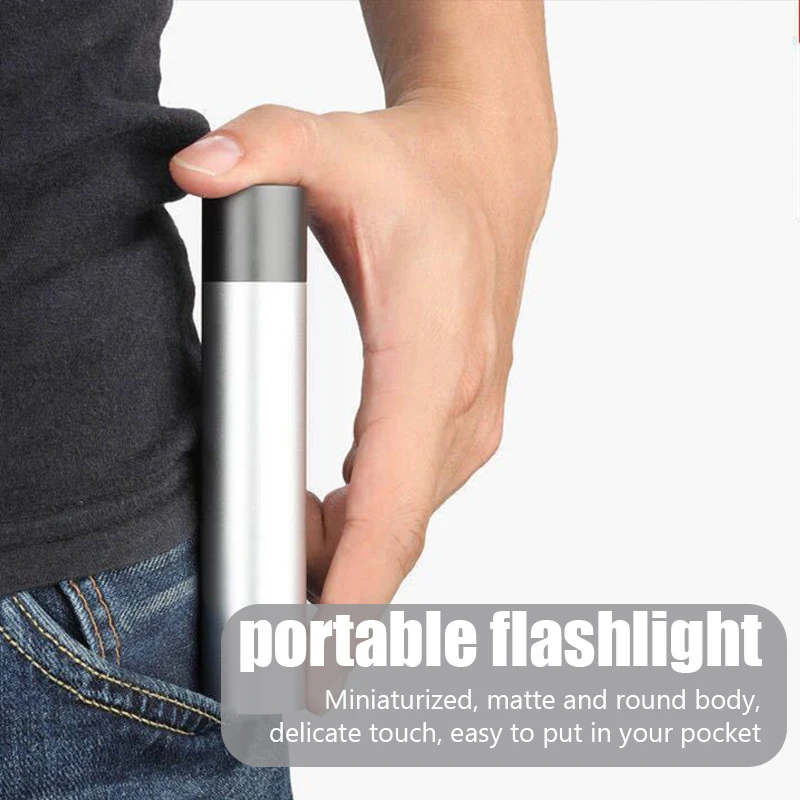 Фонарик светодиодный Аккумуляторный с 3 режимами освещения 5 В USB |