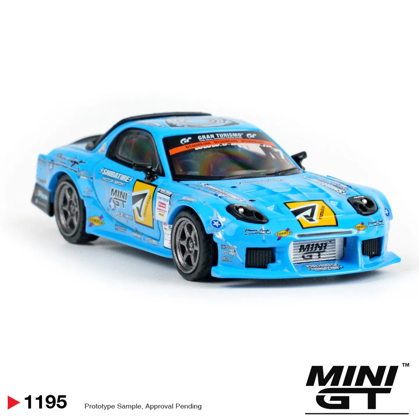 Фото Модель автомобиля Mazda RX7 из литого металла, масштаб 1:64, MINIGT №3