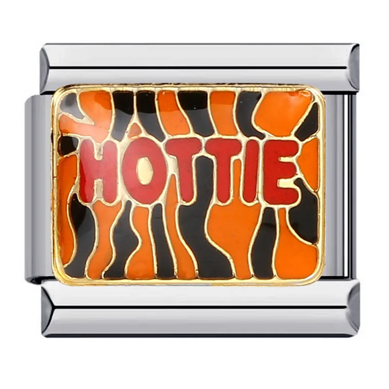 9 мм английское слово комбинация итальянский браслет-подвеска эластичная