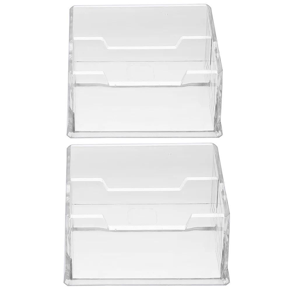 

Acrylic Business Card Holder Cards Display Holders Multiple Stand Desk Office Decor
