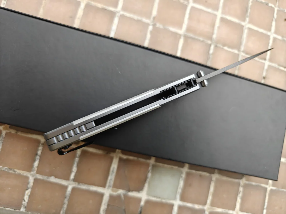Фото JUFULE KITH Bugout 535, шарикоподшипники с алюминиевой ручкой Mark M390, карманный инструмент EDC, тактический складной нож для кемпинга, охоты, рыбы №4