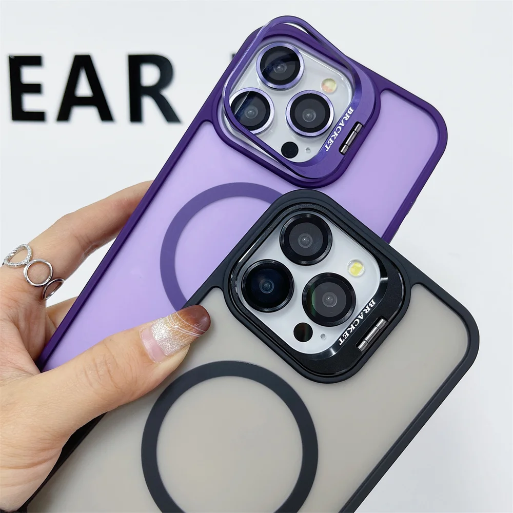 Роскошный держатель для объектива с беспроводной зарядкой Magsafe чехол телефона
