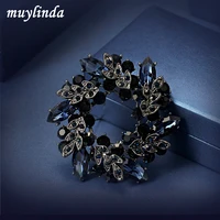 muylinda girls crystal bauhinia flower brooches women banquet costume brooch pin jewelry clothes accessories jewelry