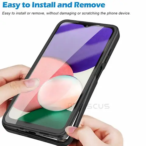 360-градусный чехол для Samsung Galaxy A12 M22 M32 M12 A22S 5G, встроенная защитная пленка для экрана, противоударная SM-A127F M325F M225F A226B