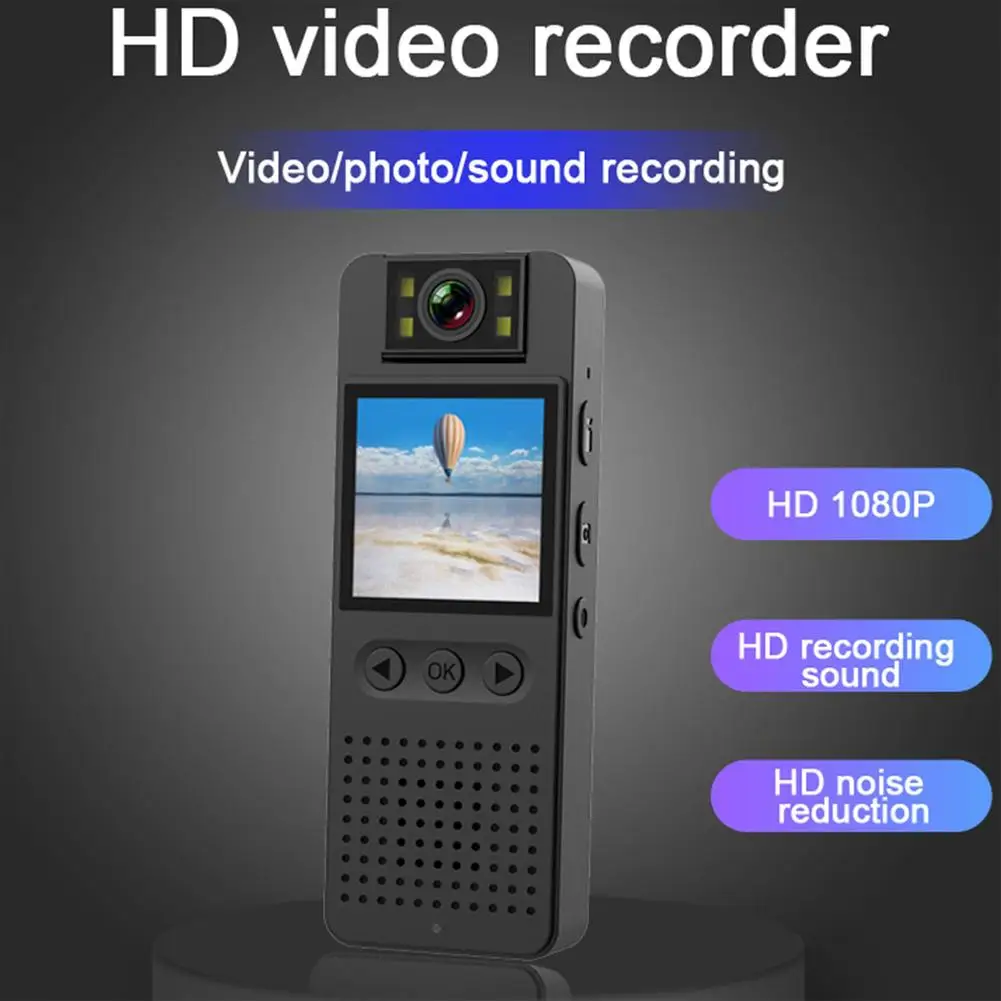 

Cs06 Video Recorder Rotatable Lens Back Clip Camera Infrared Night Vision Wifi Motion Detection Dv Cam for Meeting Teach