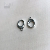 1pc 925 sterling silver round claspshooks connectors for diy bracelet necklace making fine jewelry finding