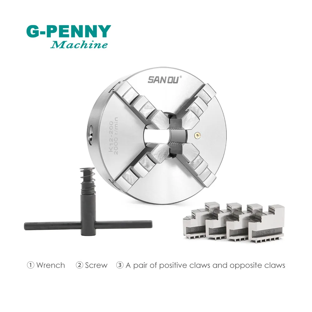 G-PENNY K12 4 челюсти 130 мм патрон самоцентрирующийся ручной четыре для гравировки с