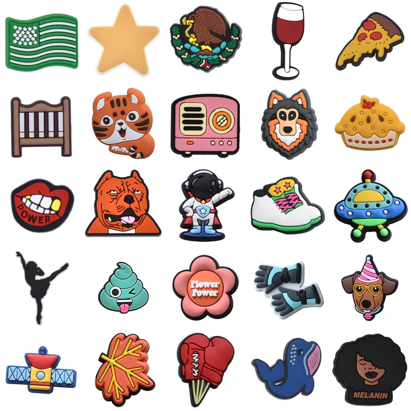 

Decorations for Crocs Women Charm Gifts Wholesale Bulk Men Shoes Accessories Set Jeans Boy Kids Girl Shoe Charms Packs Para Pins