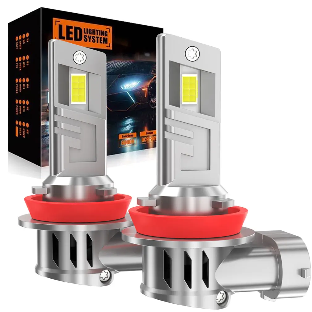 

20000LM H8 H11 Светодиодная лампа 9005 HB3 9006 HB4 Противотуманная фара Canbus Mini 16 шт. 3570 CSP для автомобиля Белая 12 В Авто лампа