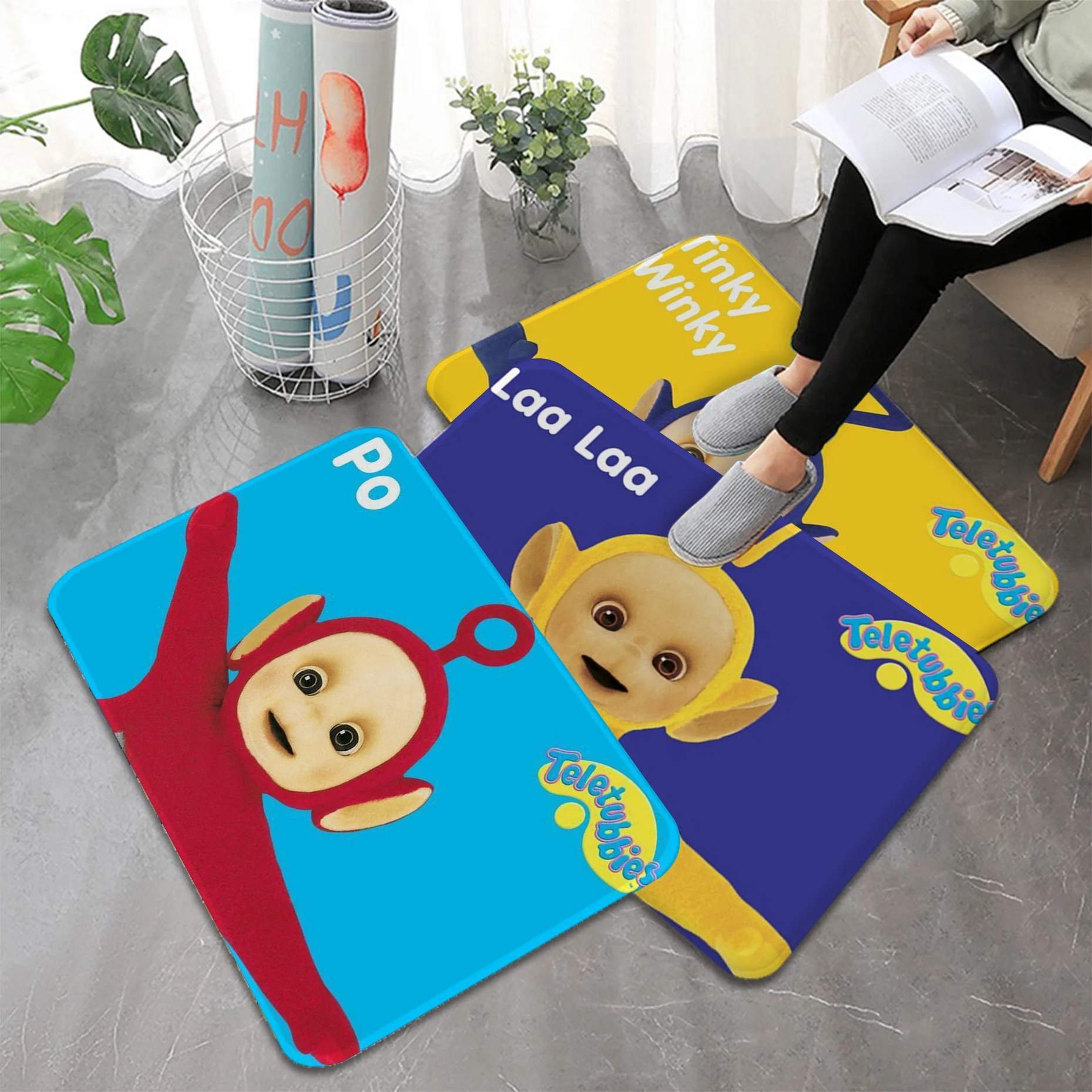 

Teletubbies Baby Room Mats Rectangle Anti-slip Home Soft Badmat Front Door Indoor Outdoor Mat Doormat Area Rug