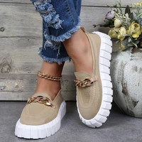 2022 sneakers women casual soft flat heel shoes breathable loafers stretch fabric espadrille femme baskets femme adultshoes