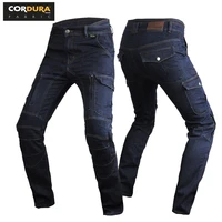 cordura volero new motorcycle riding pants jeans casual multi pocket small foot belt protection wear resistant men and women