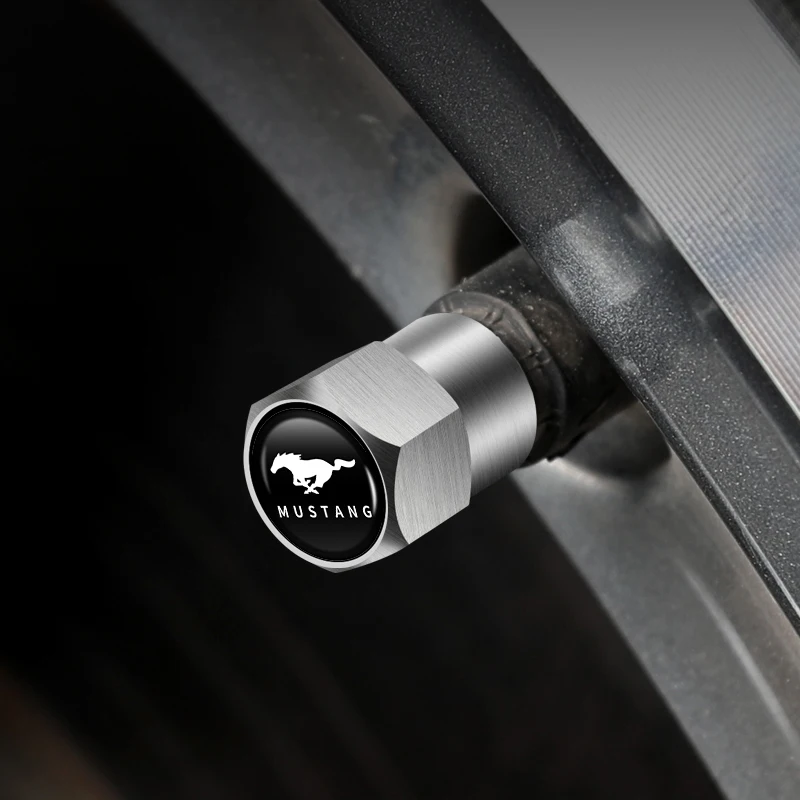 Колпачки клапанов для автомобильных колес Ford ST Racing RS S Mustang Kuga Fiesta Fusion Mondeo Edge Focu 4
