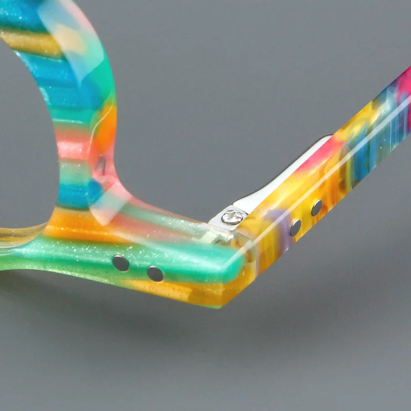 Ацетатная Толстая оправа для очков забавные мужские Оптические очки по рецепту