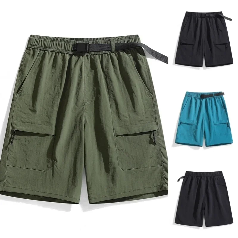 High-End Premium Men's Casual Outdoor Mountain Climbing Shorts Breathable Quick-Dry Loose Straight Leg Summer Trousers