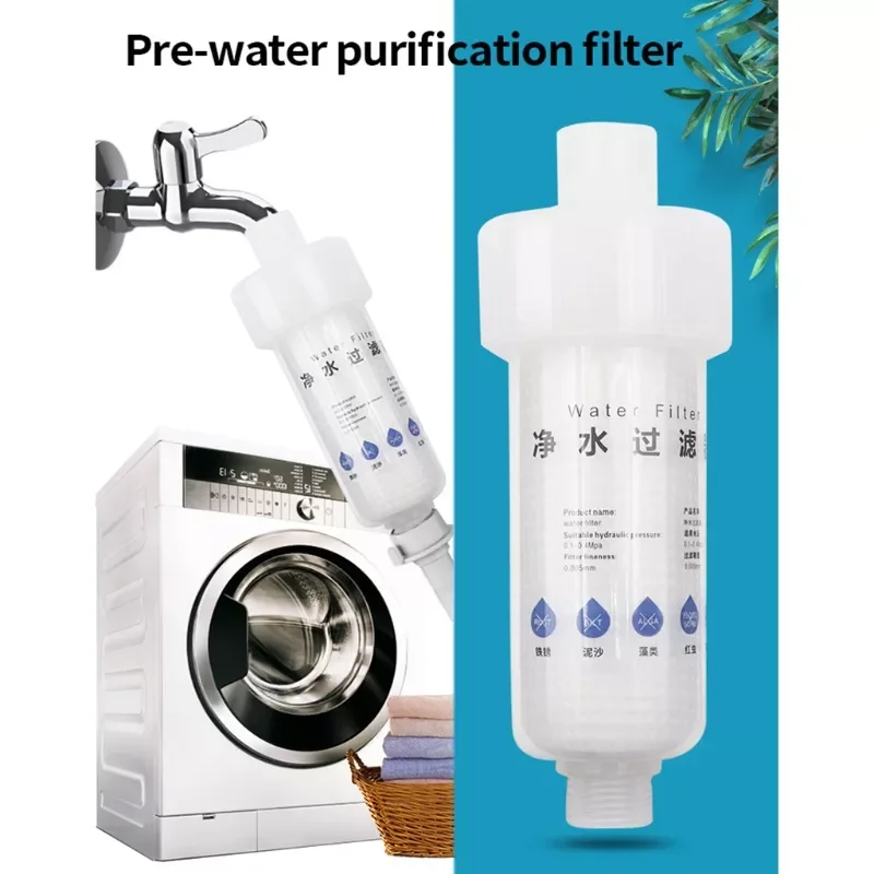 

Pre-Filter Water Filter PP Cotton Filter Purifier Removal Heavy Metal Purifier Shower Washing Machine Filter Home Health