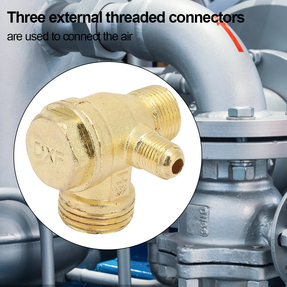 

Обратный клапан воздушного компрессора 1/2 3/8 дюймов, соединительные фитинги для труб, обратный клапан 550 Вт/1100 Вт, аксессуары для воздушного компрессора с наружной резьбой