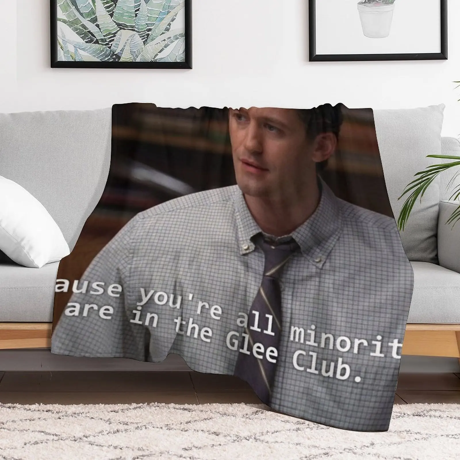 Потому что ты все меньшинства. Одеяло You are in the Glee Club многофункциональное милое